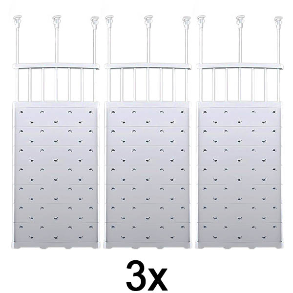 3x Prateleira de arrumação expansível | SHELFEXPEND