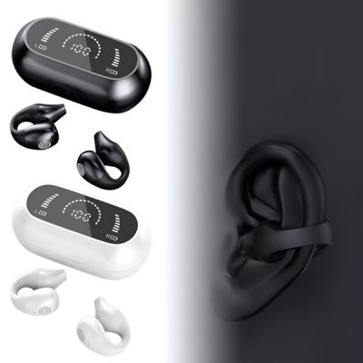 Auscultadores de condução óssea com clip sem fios | PROTUNIO